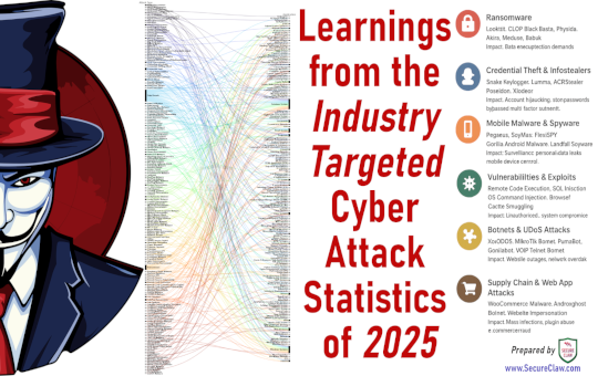 Learnings from the Industry Targeted Cyber Attack Statistics of 2025